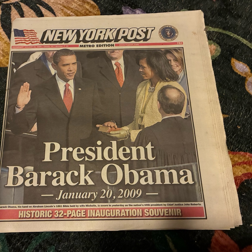 New York Post Historic Souvenir Newspaper